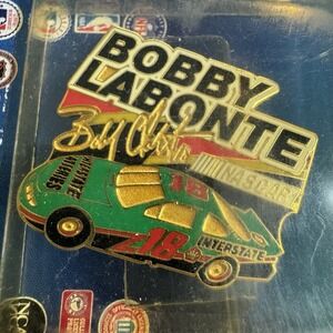 Wincraft Bobby Labonte‎ #18 Signature 1997 Redline Sports NASCAR Lapel Pin NIP